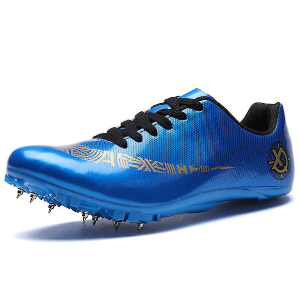 Friidrottsskor för män Spikes Track Race Hoppande Sneakers Professionell löpning Nail Spikes Skor 3Ctj2040 Blue 43