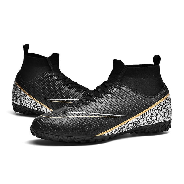 Fotbollsskor för män Halkfria fotbollsskor Klossar Gräs Fotbollssneakers 2L8231-1 Black 45