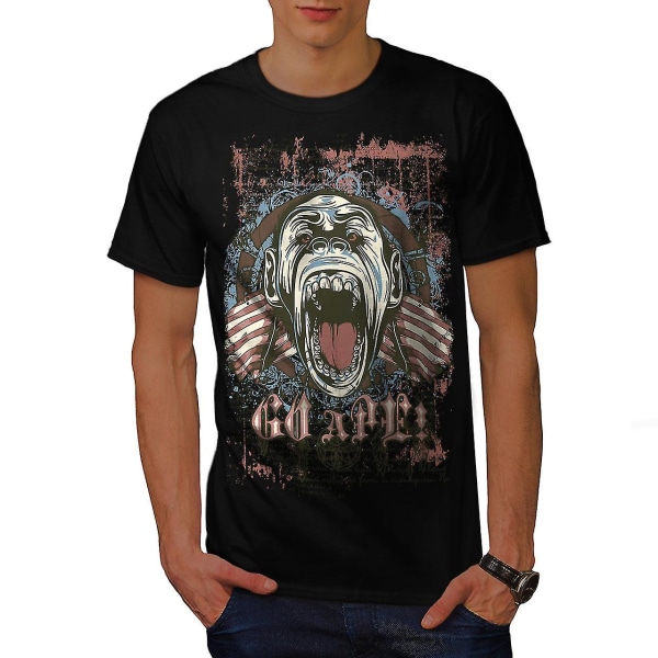 Ape Monkey Cool Men Blackt-shirt L