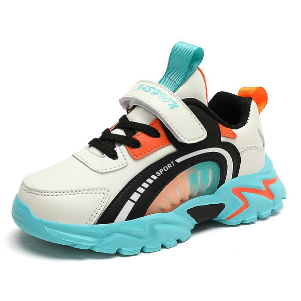Pojkar Flickskor Utomhusvandring Vattentät Sneaker för barn 2J0840 White 34