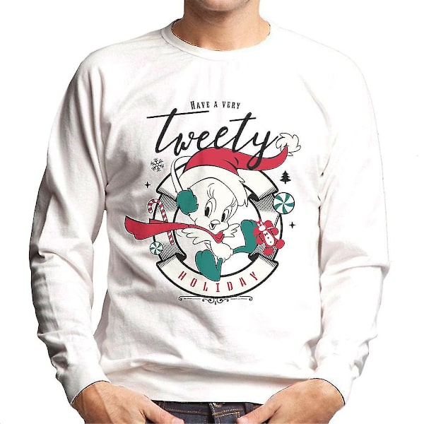 Looney Tunes jul har en väldigt tweety semester herrtröja