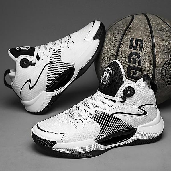 Basketskor för män Mode Halkfria sneakers Sportskor som andas 3Ag001 White 44