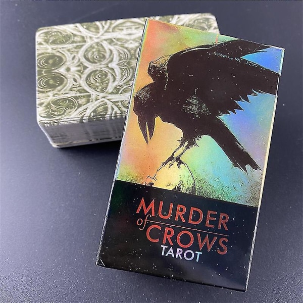 Murder Of Crows Tarot Card For Divination Engelsk version Tarot Deck Card Oracle Card Brädspel för vuxen med pdf-vägledning65st Ts32