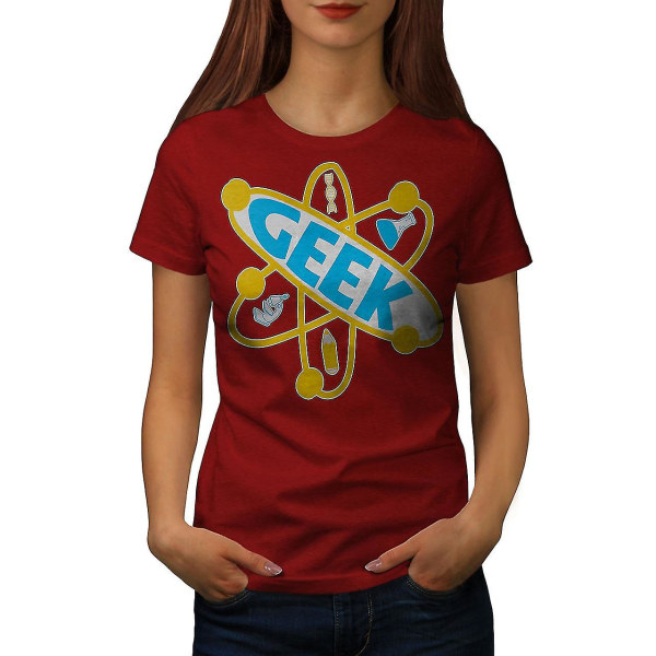 Atom Science Funy Geek Women T-shirt XXL