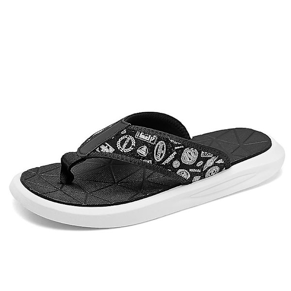 Herrflip-flops stringtrosor Sandaler Komforttofflor för stranden 3C23313 Silver 41