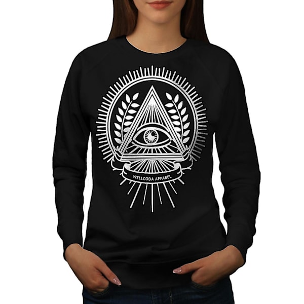 Triangle Crest Women Blacksweatshirt M