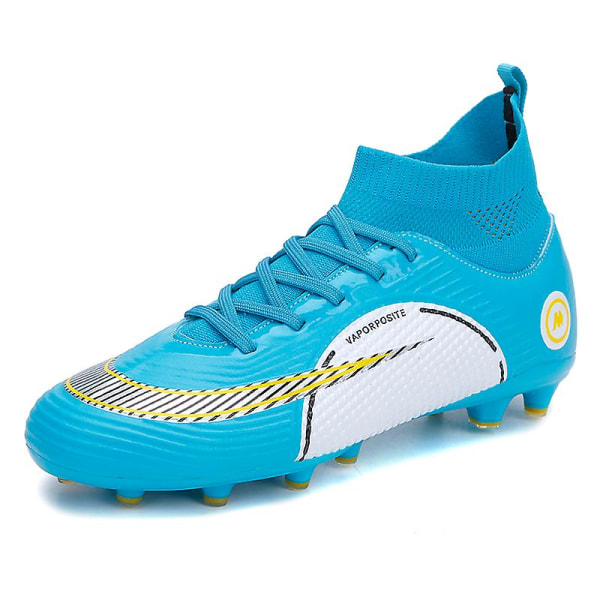 Fotbollsskor för män Halkfria fotbollsskor för herr, Gräs Fotbollssneakers Yj777 Blue 45