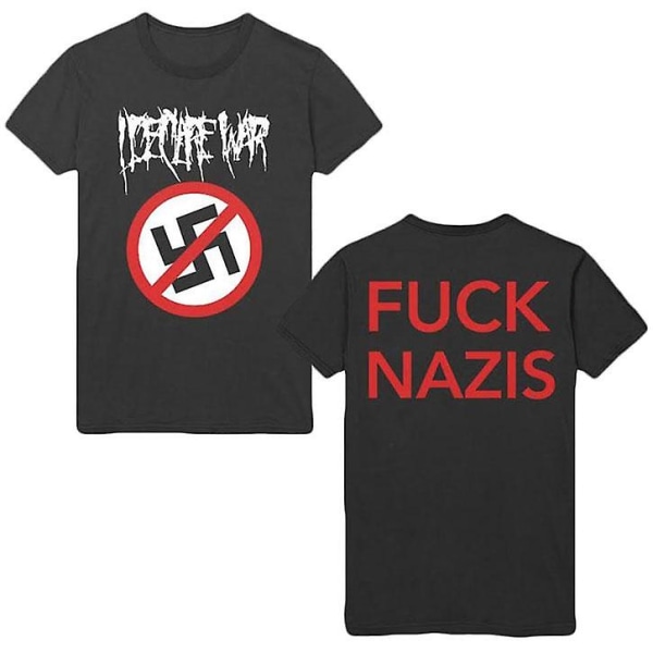 Jag förklarar krig för fan nazister T-shirt M