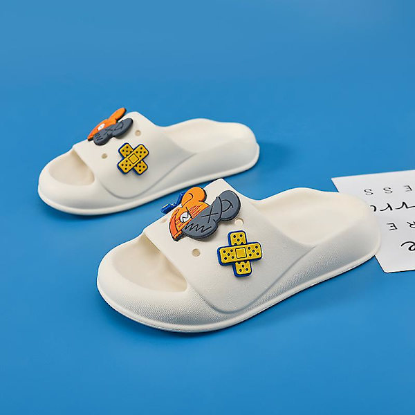 Barn Strandtofflor Modesandaler Utomhus Halkfria inomhusskor Yj829-2 White 180
