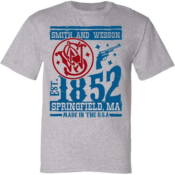 Smith & Wesson 1852 Usa T-shirt Athletic Heather, Large L