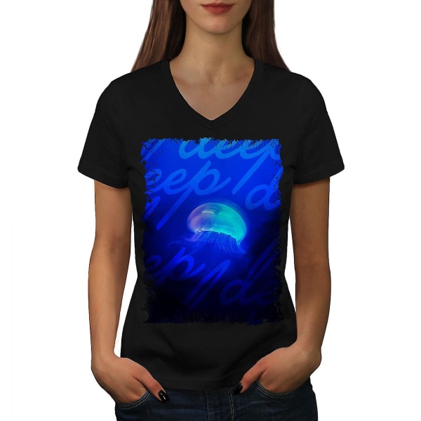 Fantasy Sea Moon Animal Women T-shirt S