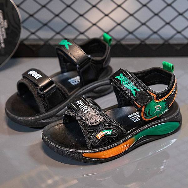 Pojkar Strandtofflor Modesandaler Utomhus Halkfria inomhusskor 3Bcb729 Green 26