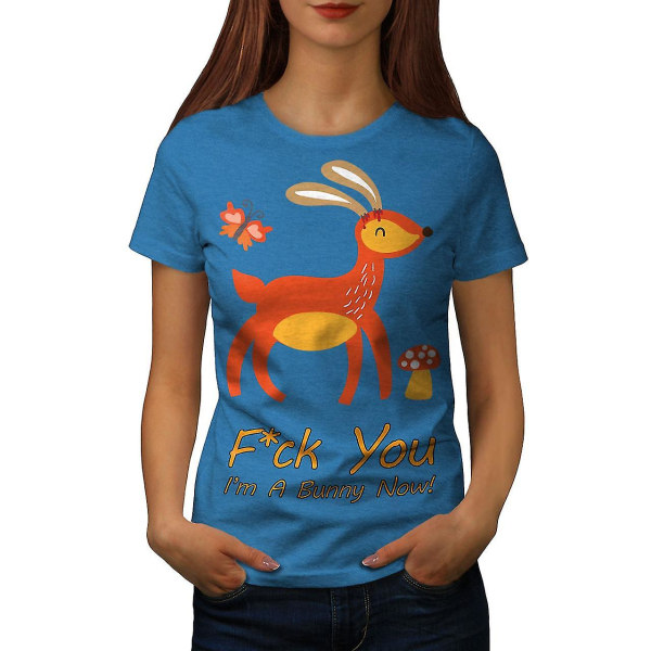 Deer Roe Buny Cool Kunglig T-shirt för kvinnor L