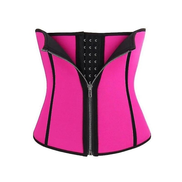 Dam Neopren Bastu Bälte Topp Korsett Waist trainer Dubbelpressande Bustiers Underbyst Korsett Body Shaper Sexiga Shapewear Underkläder,rosa Röd Asian size M