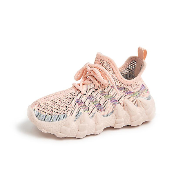Barnsneakers Löparskor som andas Mode Pojkar Flickor Sportskor 2Lta918 Pink 34