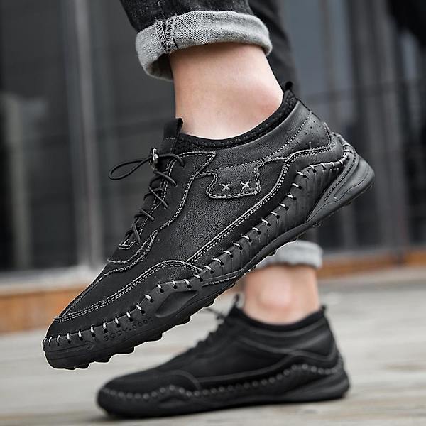 Herrskor Handsydda Casual Skor 1G5503 Black 44