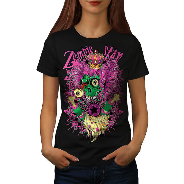 Star Celebrity Zombie Women Blackt-shirt M