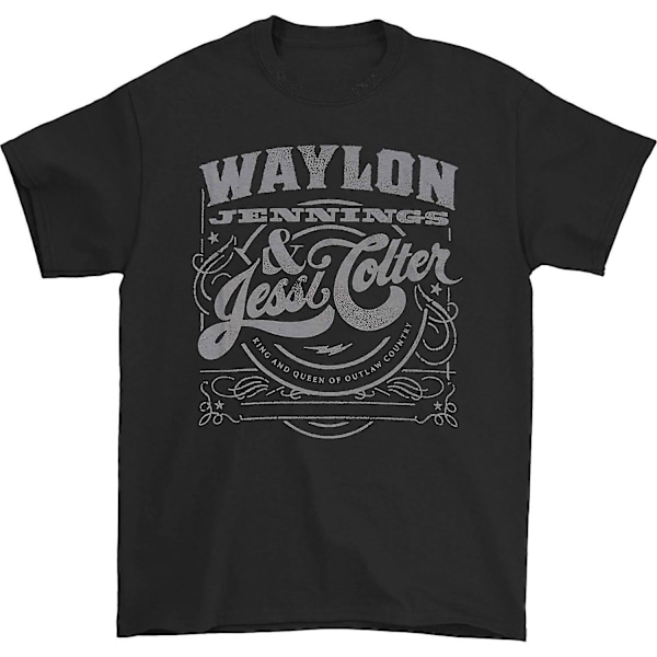 Waylon Jennings Waylon Jennings & Jessi King & Queen Tee T-shirt L