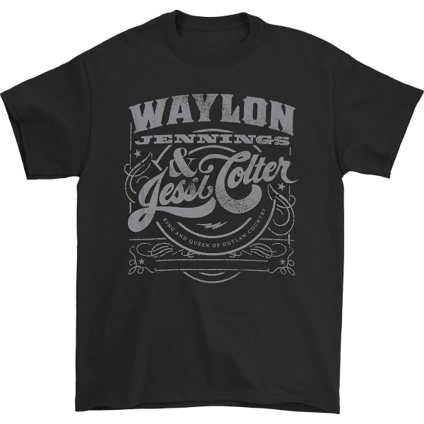 Waylon Jennings Waylon Jennings & Jessi King & Queen Tee T-shirt M