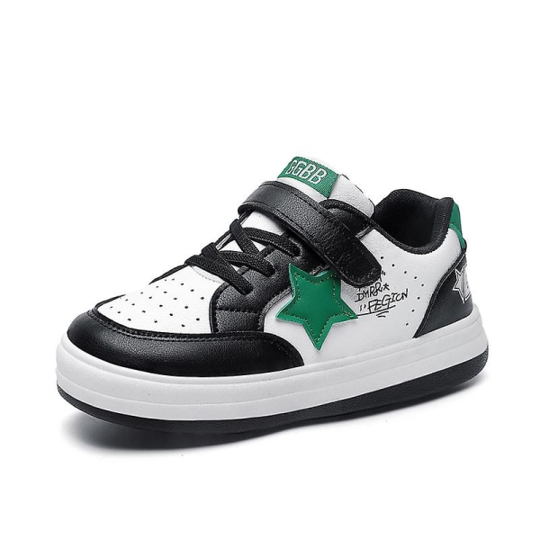 Pojkar Flickor Sneakers Andas Skateboarding Skor Barn Löparskor 2366 BlackGreen 26