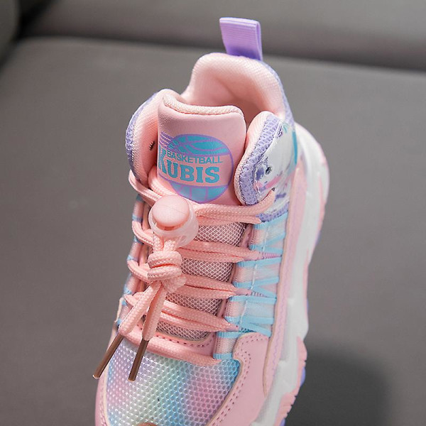Pojkar Flickor Sneakers Andas löparskor Mode Sportskor 3A9357 Pink 33