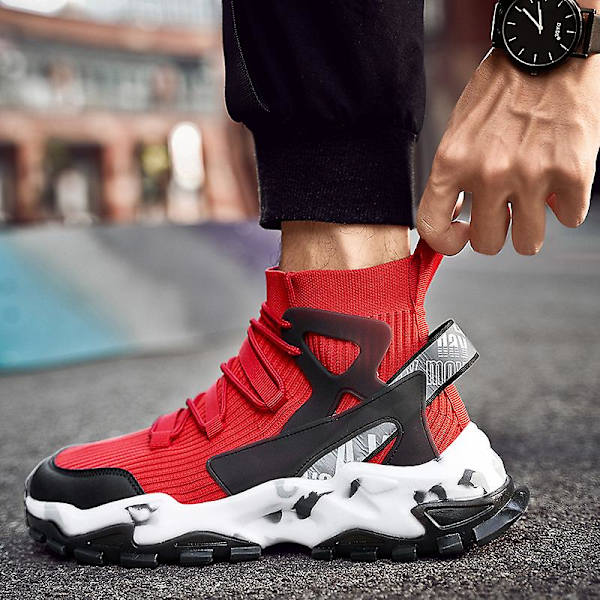Basketskor för män Andas Sneakers Löparskor 3Alt12 Red 43