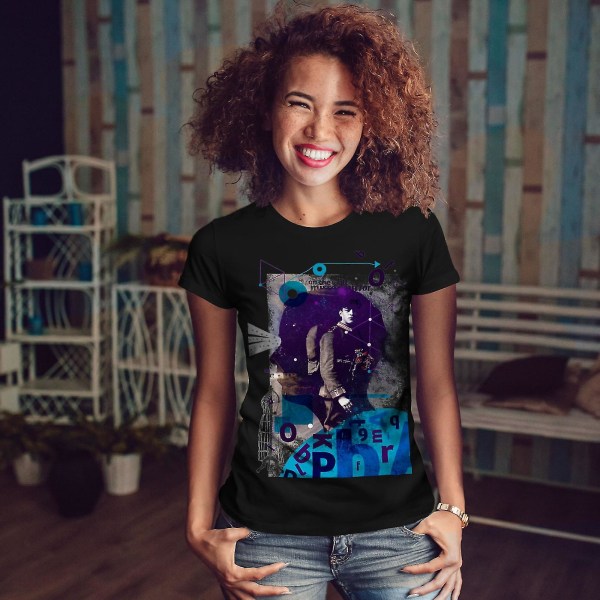 Army Military Fashion Women Blackt-shirt | Wellcoda L