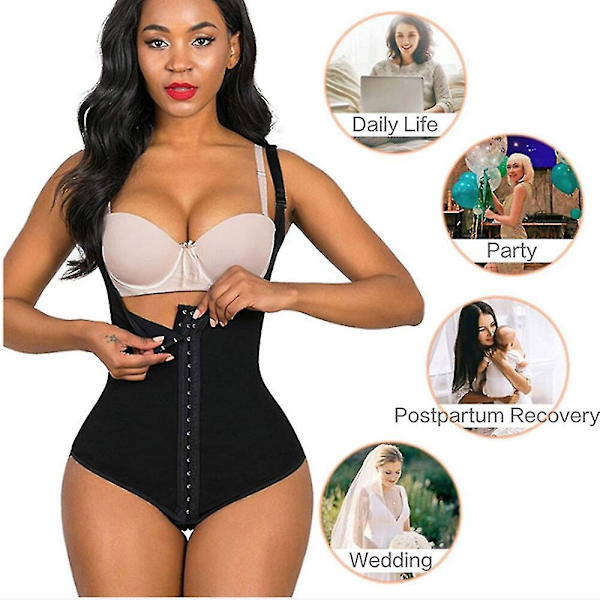 Kvinna Fajas Colombiansk Body Shaper Slimming Gördlar Platt Mage Shapewear Skida Korsett Waist Trainer Shapewear,beige XS