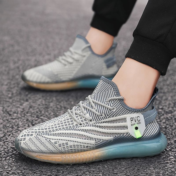 Herrskor Fleece Sneakers Mode Varma löparskor Coconut Skor Sc92M Gray 42