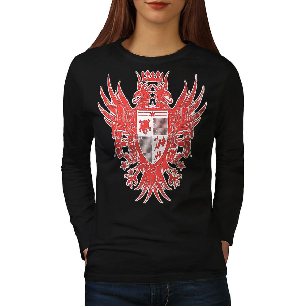 Shield Bird Fashion Långärmad T-shirt för kvinnor L