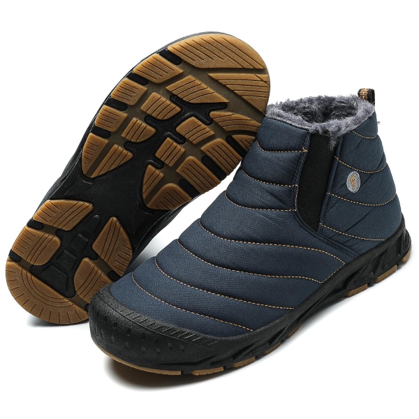Vintersnöskor för herr Vattentåliga skor Anti-halk Casual Lätt vandringskänga 22011 Blue 37