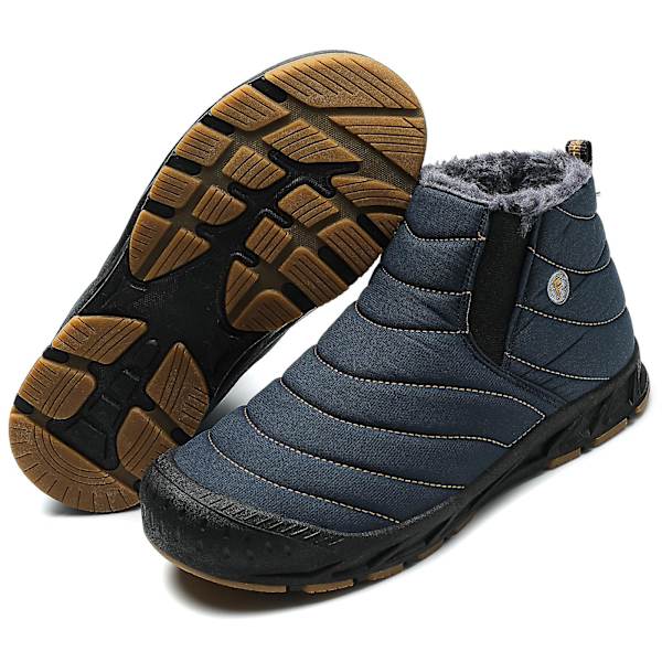 Vintersnöskor för herr Vattentåliga skor Anti-halk Casual Lätt vandringskänga 22011 Blue 40