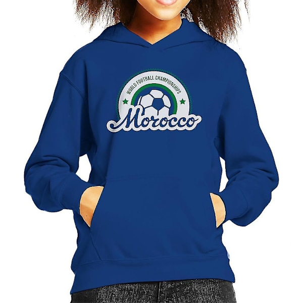 Marocko World Football Sunrise-logotyp Huvtröja för barn