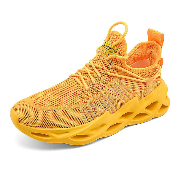 Herr Sport Athletic löparsneakers Walking Shoes 3Bg157 Yellow 38