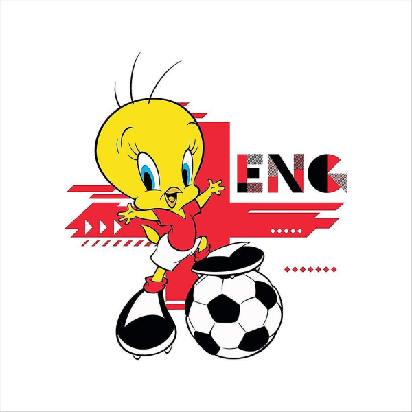 Looney Tunes Fotboll Tweety Pie For England Huvtröja för barn XL