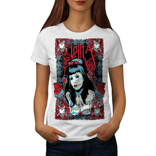 Lolita Sexig Dead Women Whitet-shirt S