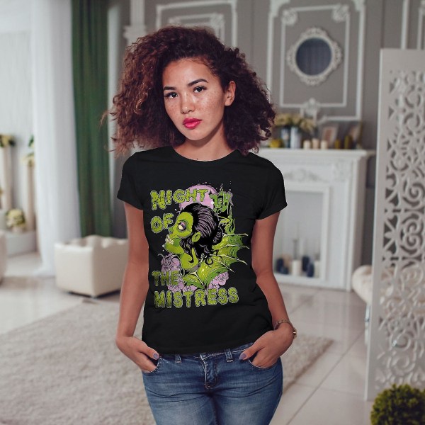 Night Of Mistress Women Blackt-shirt XXL