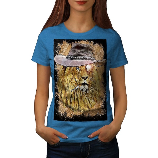 Rökande Lion Beast Kunglig T-shirt för kvinnor M