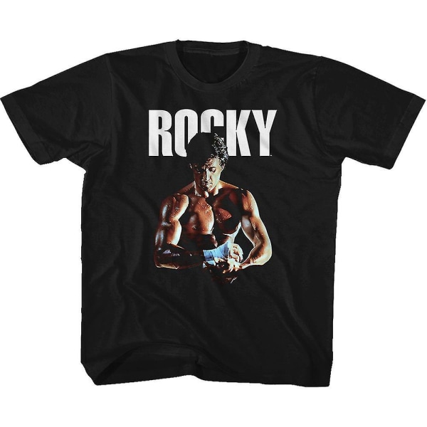 Barn tejpad knytnäve Rocky T-shirt L