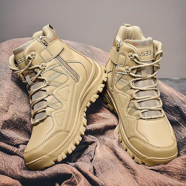 Herr Military Boot Combat Herr Boots Tacticalhane Shoes Work Safety Shoes Yj703 Khaki 44