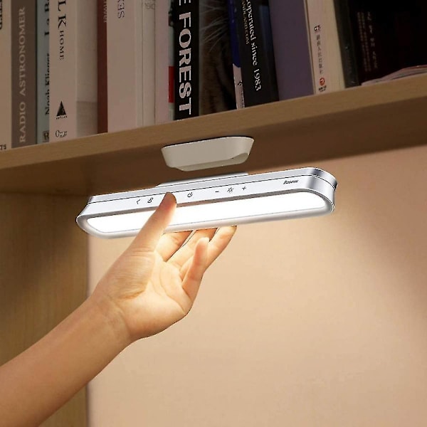 Magnetisk skrivbordslampa för ögonskydd, justerbart ljus, lämplig för sminkspeglar, skåp, hyllor