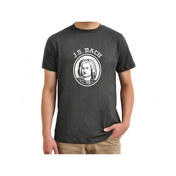Arriasa Kortärmad T-shirt för män Js Bach Portrait 2XL