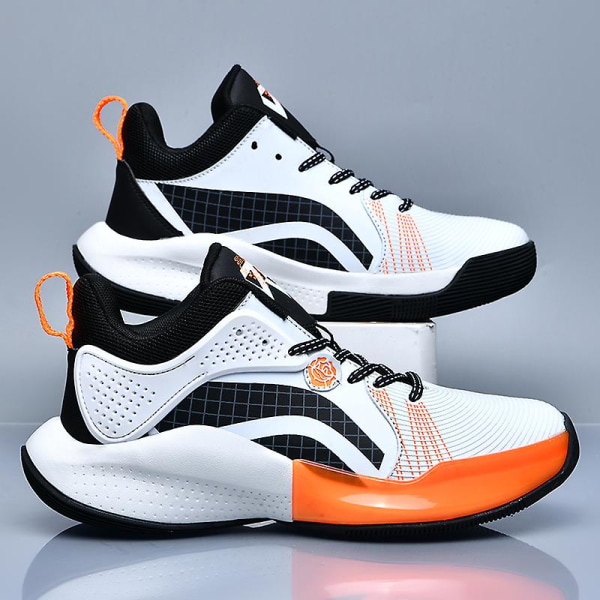 Basketskor för män Andas Sport löparskor Halkfria Sneakers Fr822 BlackWhite 45