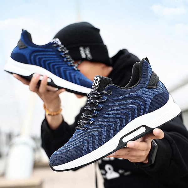Herrsneakers Andas löparskor Mode Sportskor 3A2201 Blue 41