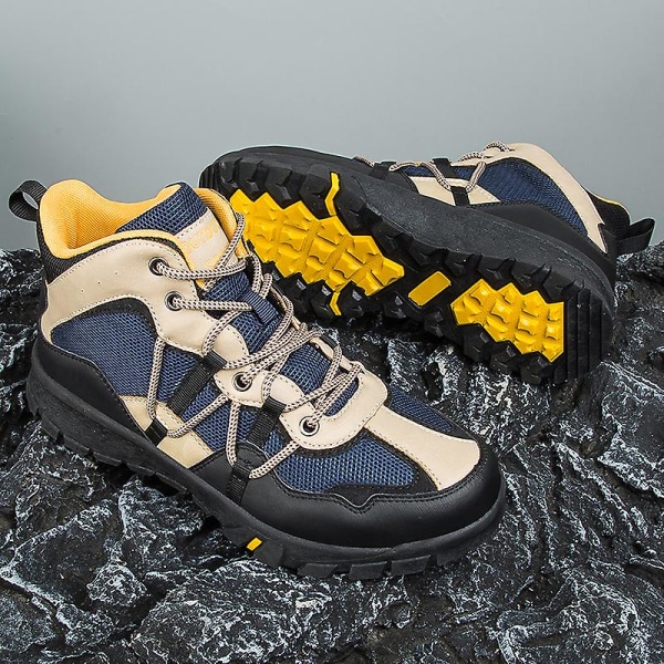 Vandringsskor för herr Andas Sneakers Halkfria utomhusskor 762 Brown 41