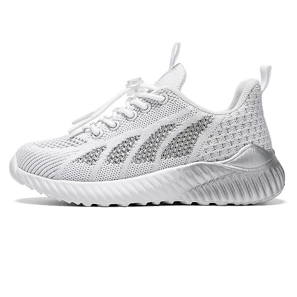 Sneakers för barn Löpartennisskor Lättviktsventilerande Sport Athletic 3Dn270 White 36