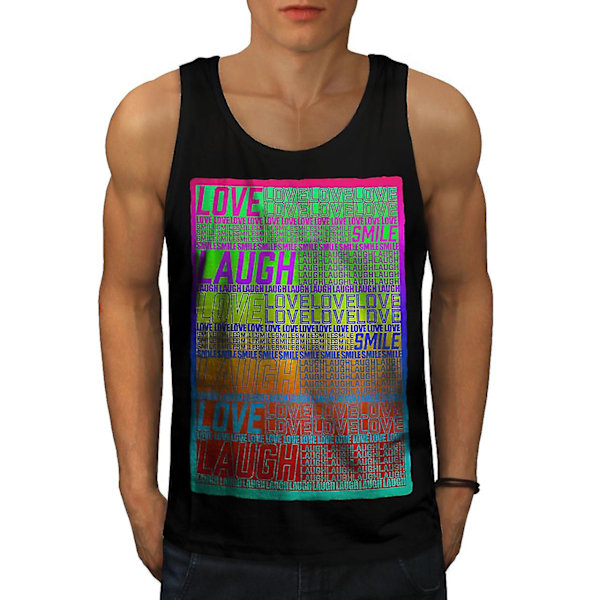 Positiv Vibe Love Men Blacktank Top XL