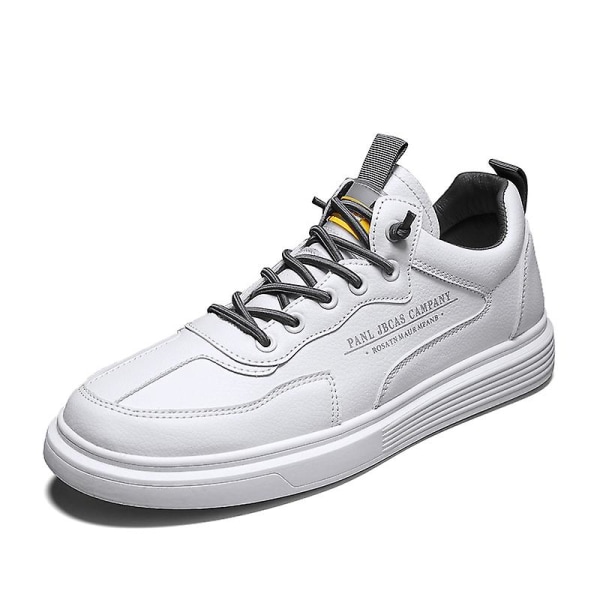 Casual för män Mode Platta Sneakers Löparskor som andas F1-6 White 39