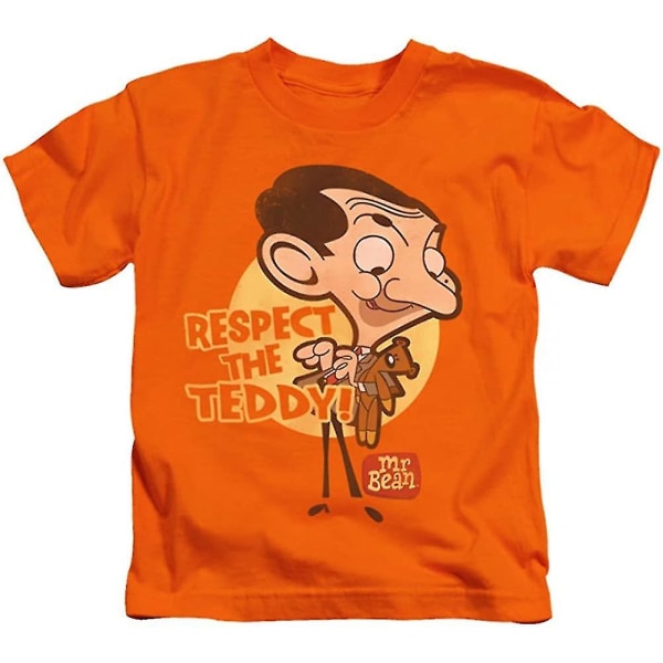 Ungdom: Mr Bean - Respect The Teddy Kids T-shirt storlek 4 XXL