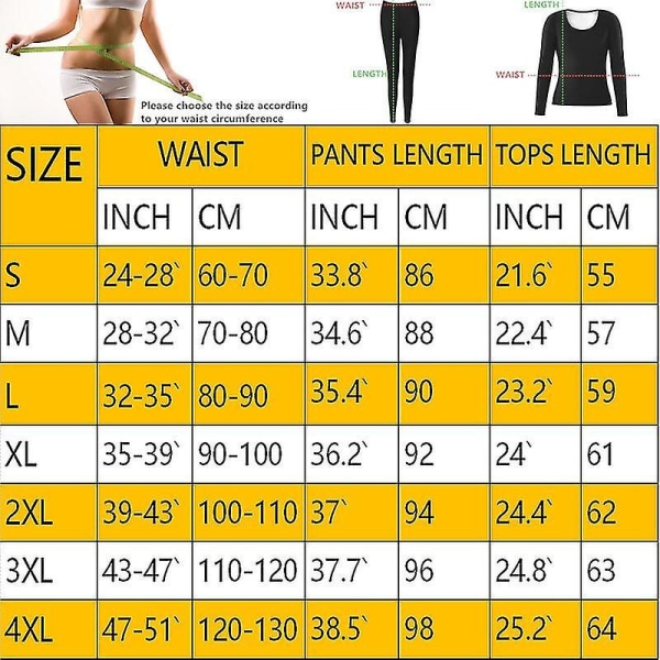 Kvinnor Sömlösa bastudräkter Body Shaper Fitness Leggings Waist Trainer Shapewear-set Pants XL